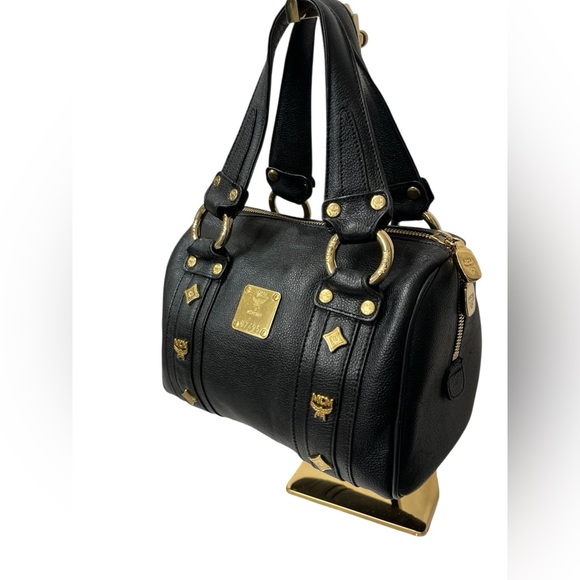 MCM Black Leather Boston Bag - Picture 3 of 15